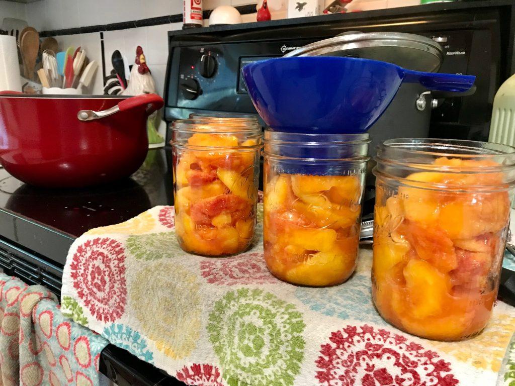 Water Bath Canning Peaches HOT PACK Method